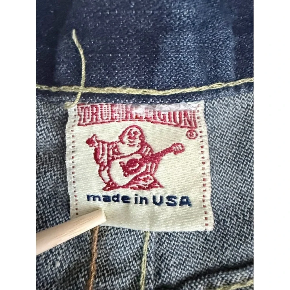 Vintage True Religion Bobby Jeans Men 40X35 Buddha Embroidered‎ Bootcut